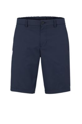 BOSS - Slim-fit shorts in water-repellent twill