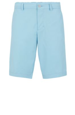 BOSS - Slim-fit shorts in water-repellent twill