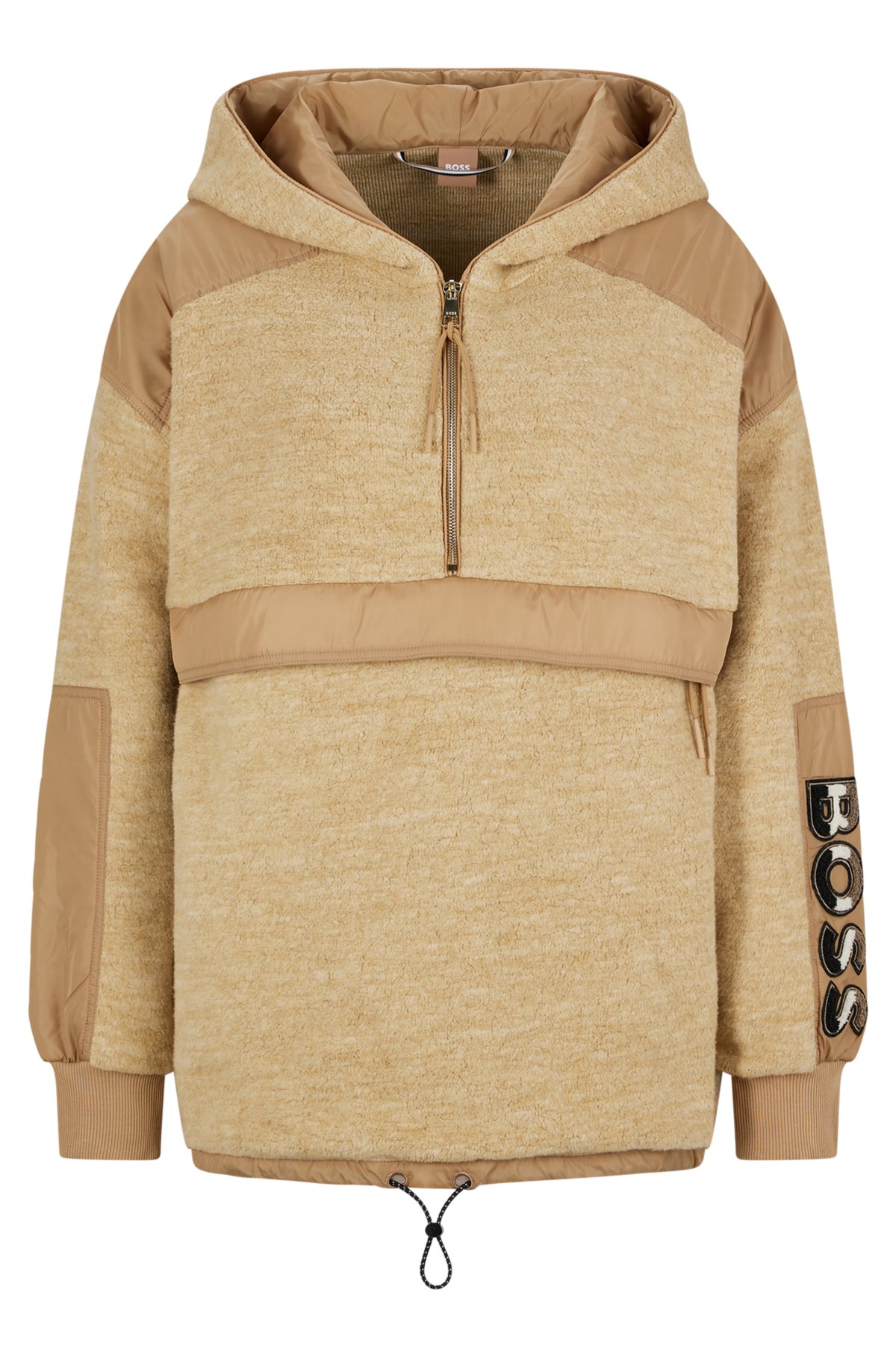 BOSS - BOSS x Alica Schmidt cotton-blend relaxed-fit hoodie