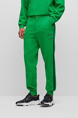 Black and green deals hugo boss tracksuit