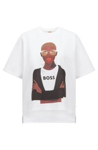 Limited-edition stretch-cotton T-shirt with NFT artwork, White