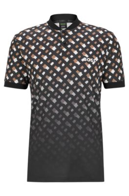 BOSS - BOSS x Matteo Berrettini degradé monogram-print polo