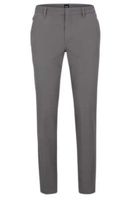 HUGO BOSS SLIM-FIT TROUSERS IN COTTON