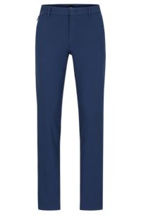 Slim-fit trousers in a cotton blend with stretch, Light Blue