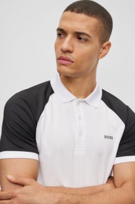 BOSS - BOSS x Matteo Berrettini slim-fit houndstooth polo shirt