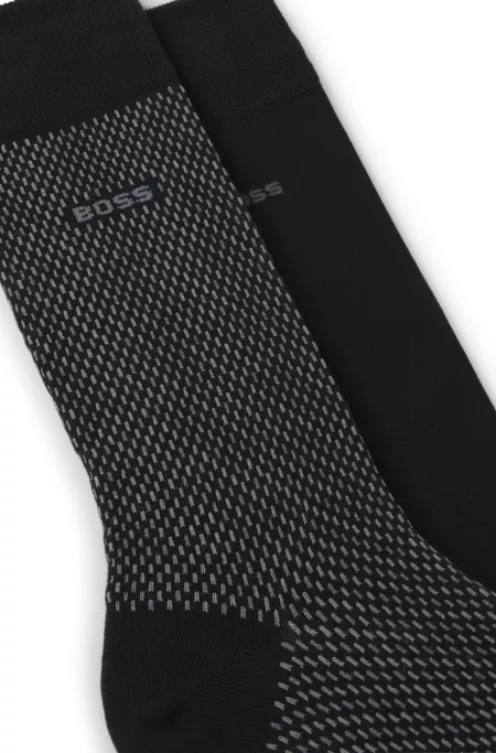 Two-pack of logo-detail socks in a regular length