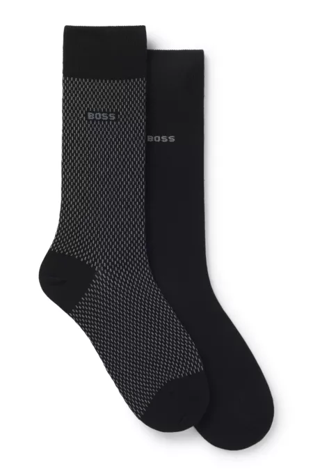 Two-pack of logo-detail socks in a regular length