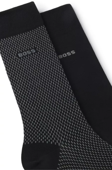 Two-pack of logo-detail socks in a regular length