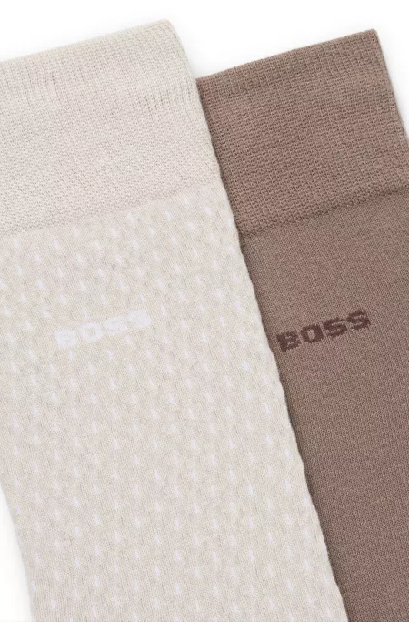 Two-pack of logo-detail socks in a regular length