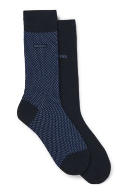 BOSS - Two-pack of regular-length socks with logo details