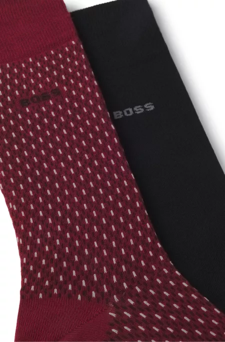 Two-pack of logo-detail socks in a regular length