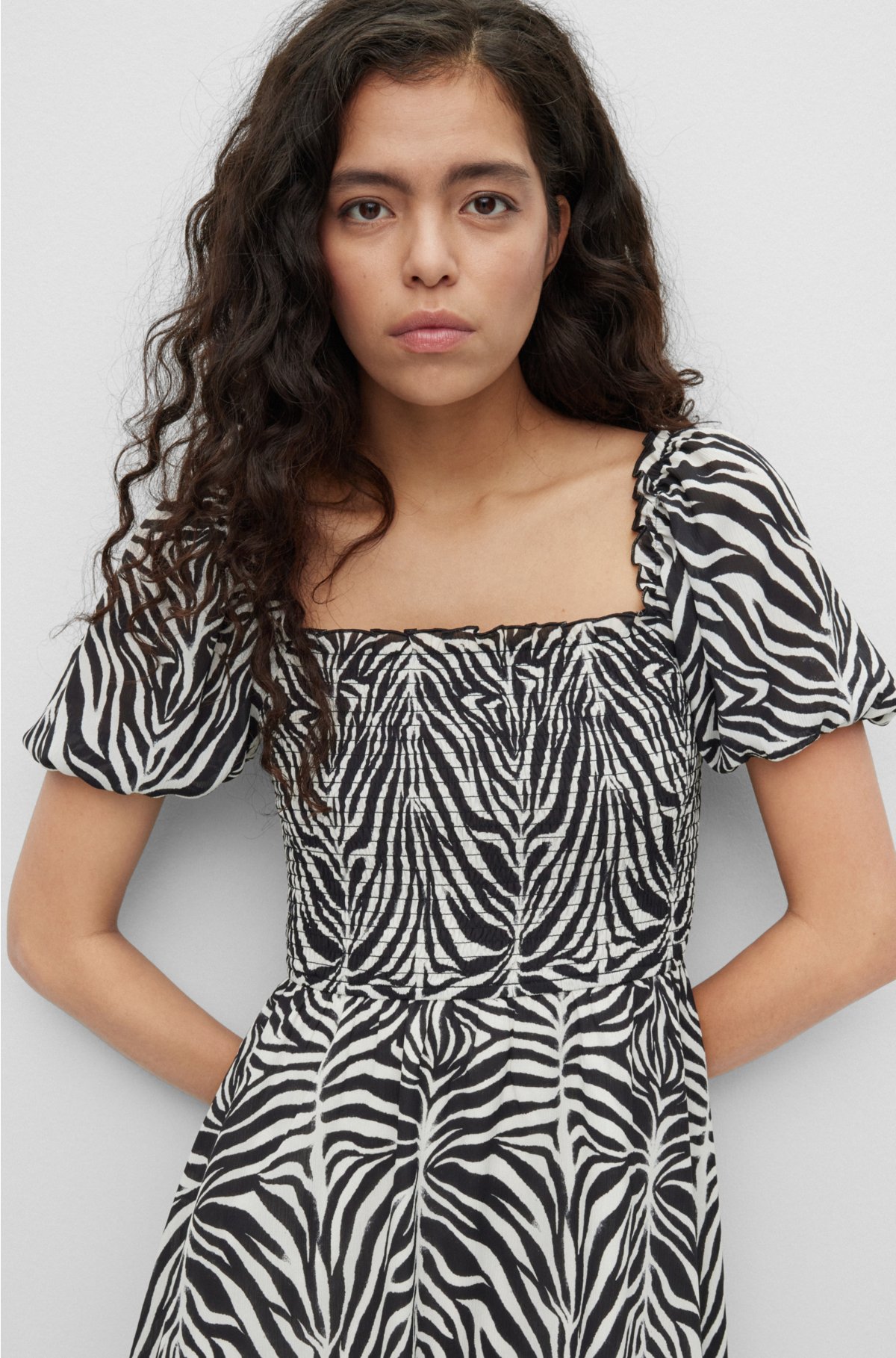 Izzy Zebra Print Dress – BASSO
