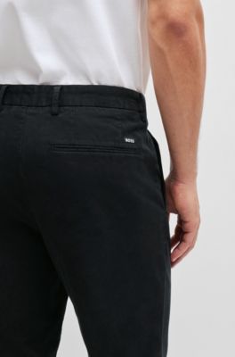 50s rayon gabardine slacks Black 襤褸 50's～Rayon Gabardine 