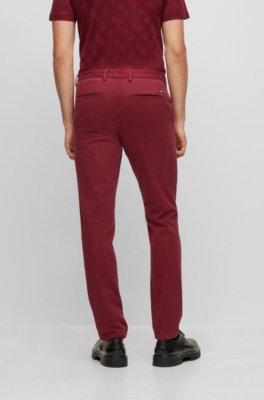 dark red pants for men