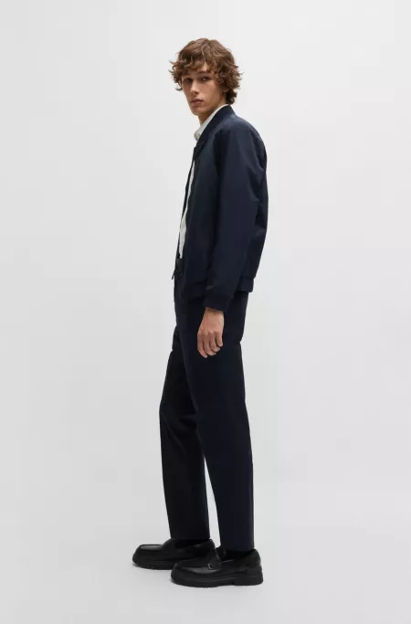 Slim-fit jacket in stretch cotton