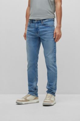 BOSS - Slim-fit jeans in blue supreme-movement denim