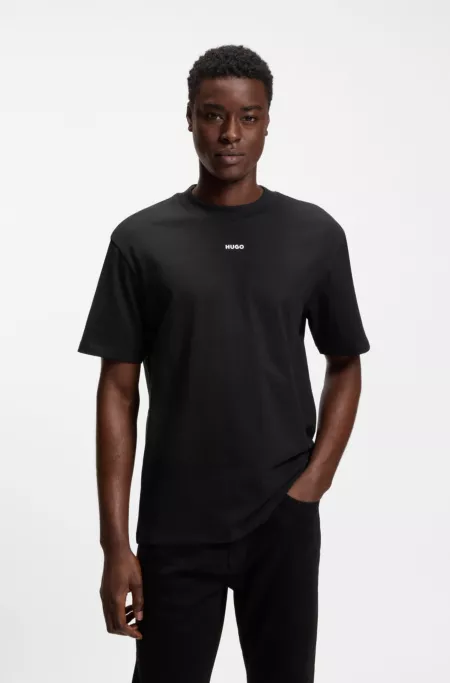 Logo-print T-shirt in cotton jersey