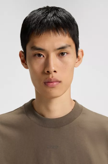 Logo-print T-shirt in cotton jersey