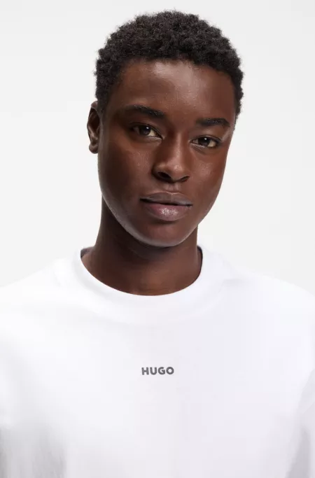 Logo-print T-shirt in cotton jersey