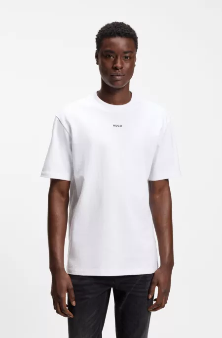 Logo-print T-shirt in cotton jersey