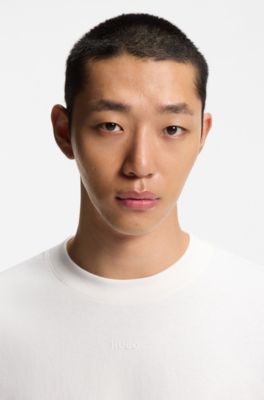 Logo-print T-shirt in cotton jersey, White