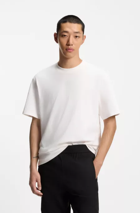 Logo-print T-shirt in cotton jersey