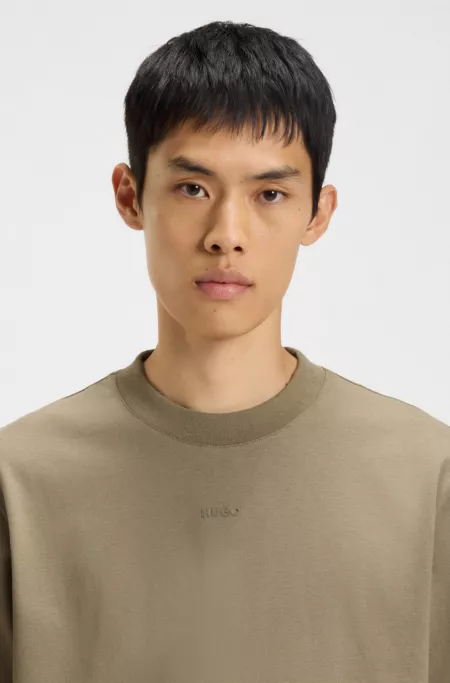 Logo-print T-shirt in cotton jersey