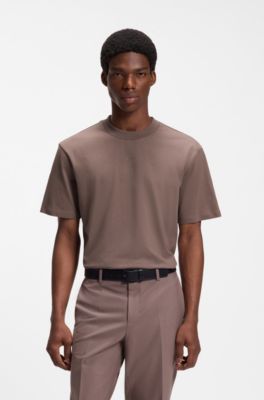 Cotton-jersey T-shirt, Brown