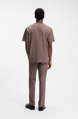 Cotton-jersey T-shirt, Brown