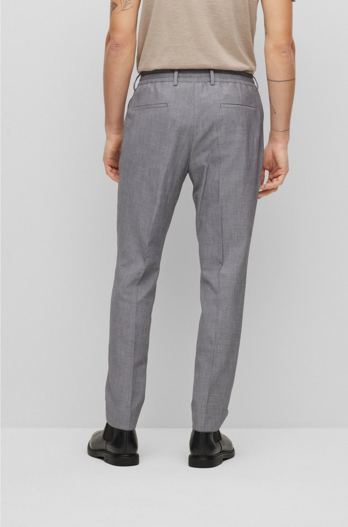 Wool Blend Drawstring Pants - Men - Ready-to-Wear