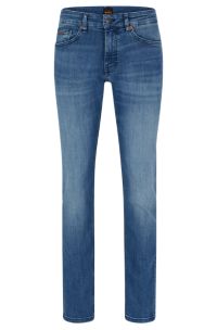 BOSS - Slim-fit jeans in denim blue super-stretch