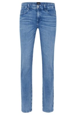 BOSS - Slim-fit jeans in blue Italian denim