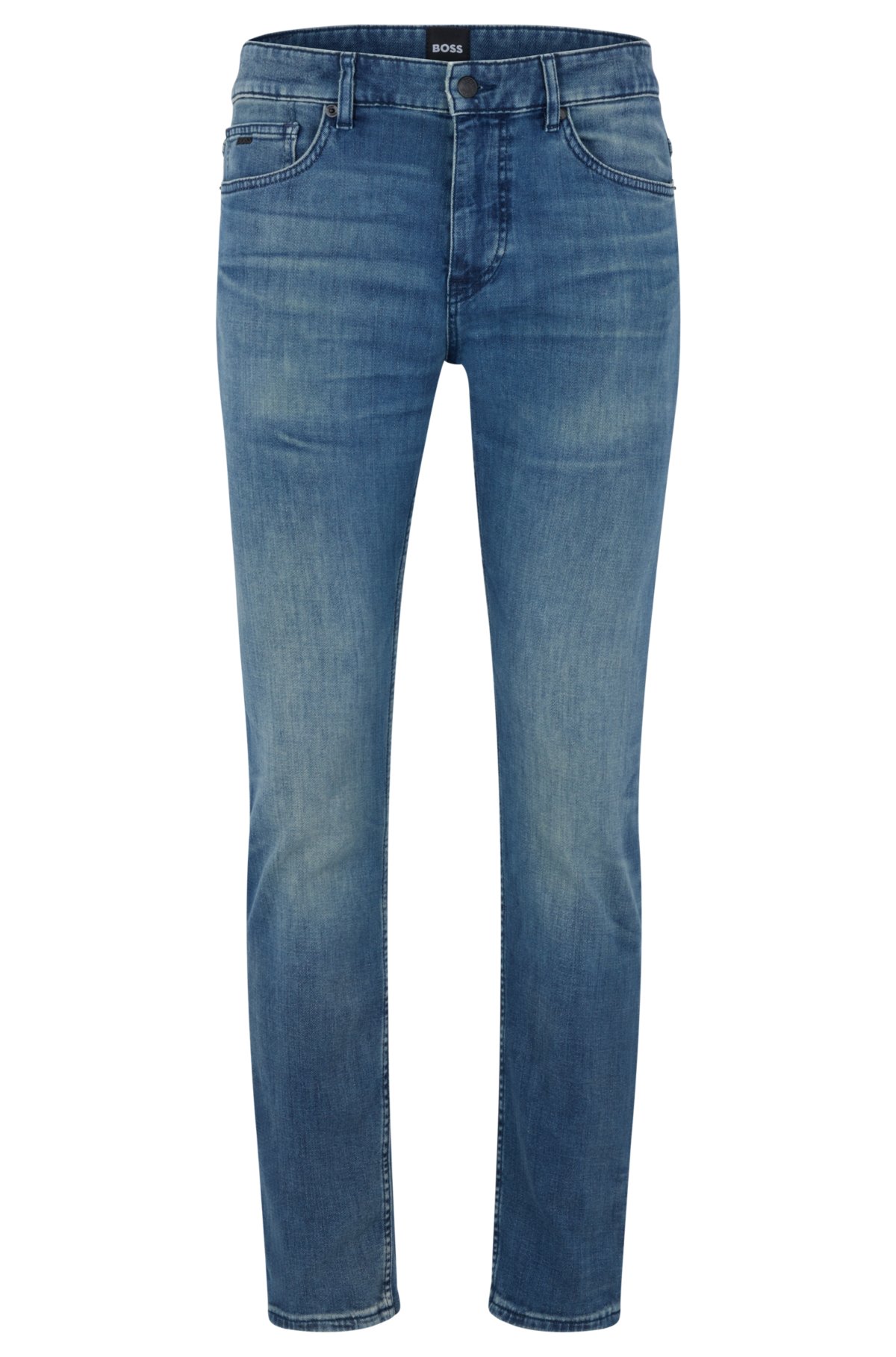 Produkt Ocean imod BOSS - Slim-fit jeans in super-soft blue denim