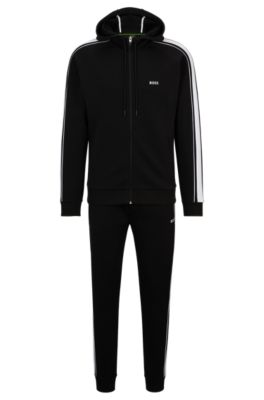 Mens black hugo boss on sale tracksuit