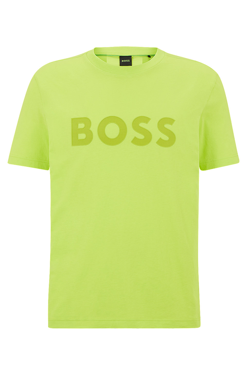 BOSS - Crew-neck T-shirt in cotton jersey with logo print