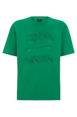 Hugo boss green outlet t shirt