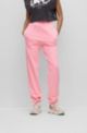 Cotton-terry tracksuit bottoms with Valentine's Day artwork, Pink