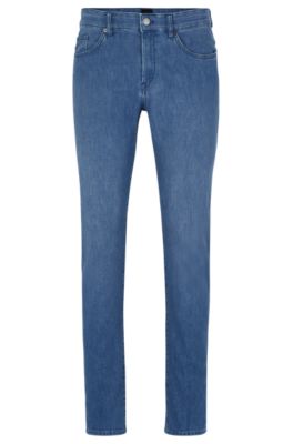 BOSS - Slim-fit jeans in lightweight blue denim