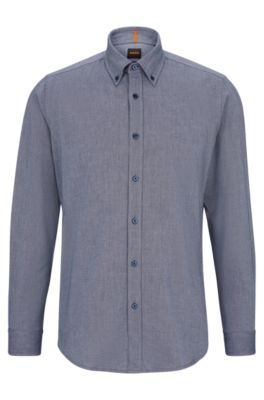 HUGO BOSS REGULAR-FIT SHIRT IN OXFORD COTTON