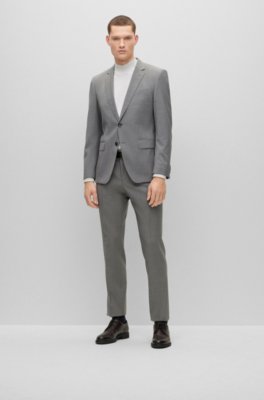 shiny grey suit combinations