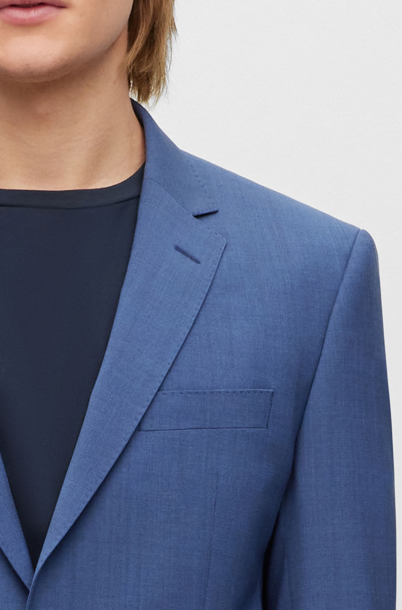 Men's Grey 2 Piece Business Suit Slim Fit Double Breasted Dinner Wear Suit  -  Sweden
