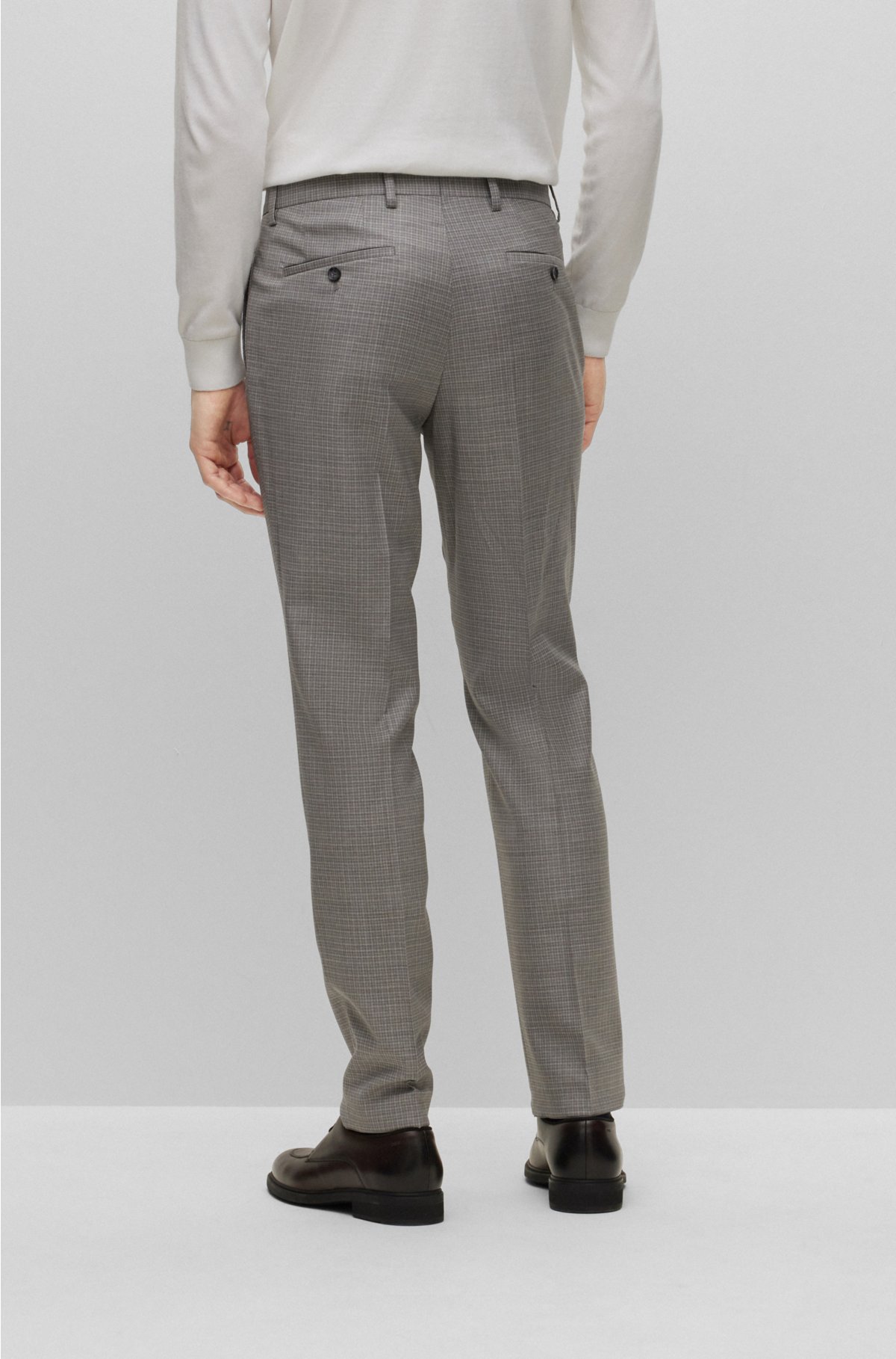 BOSS - Formal trousers in stretch wool