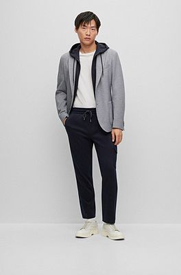 Hoodie and hotsell suit jacket