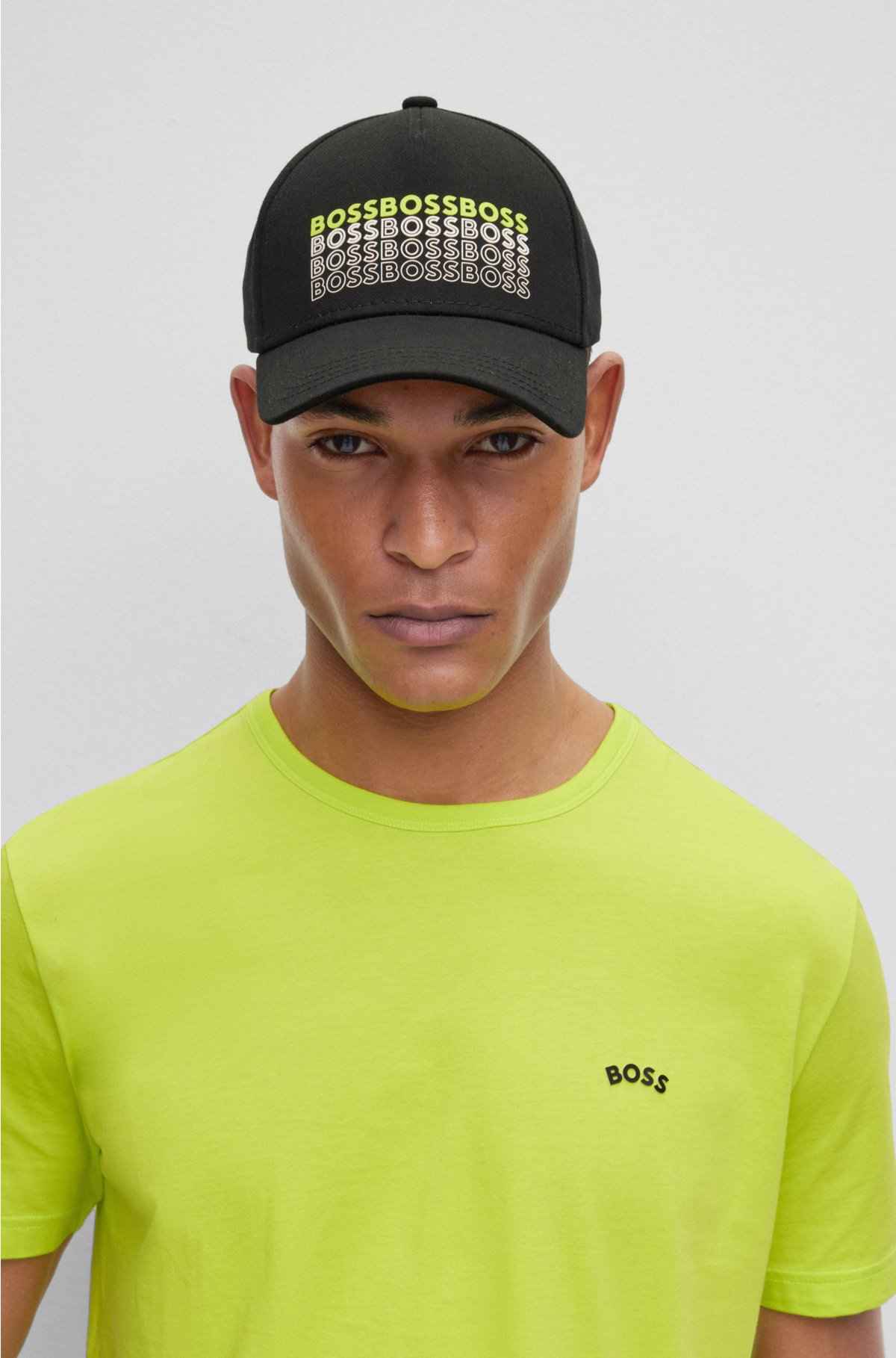 Balenciaga Caps T-Shirt Boxy Fit - Yellow - Unisex - S - Cotton