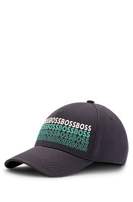 BOSS Men's Logo Twill Cap, Navy2, One Size : : Clothing