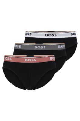 BOSS of - briefs Three-pack regular-rise stretch-cotton