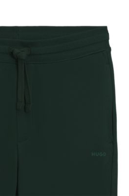 Pantalones casuales de algod&oacute;n con pu&ntilde;os el&aacute;sticos, Cal