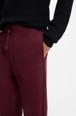 Pantalones de ch&aacute;ndal de algod&oacute;n, Rosa oscuro
