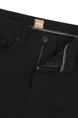 Jean Slim en denim stretch noir intense, Noir