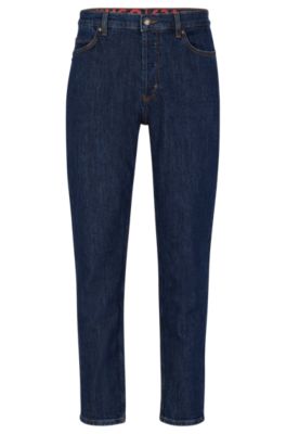 Kammerat Anholdelse Hverdage HUGO - Tapered-fit jeans in dark-blue comfort-stretch denim